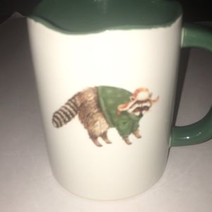 Happy Holidays Raccoon Mug